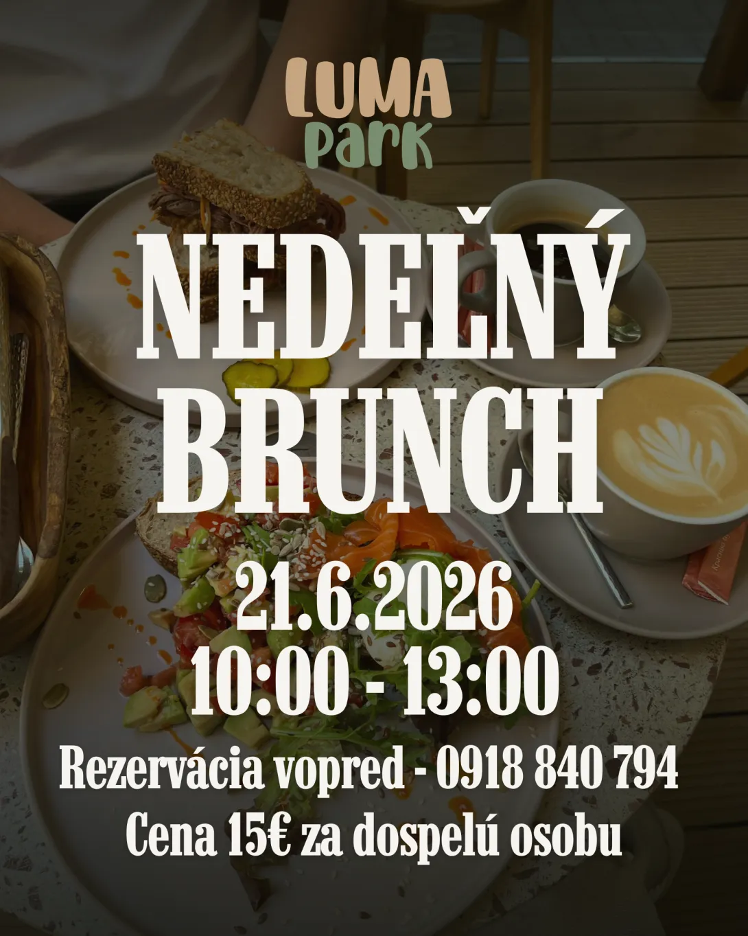 Nedeľný Brunch v Luma parku