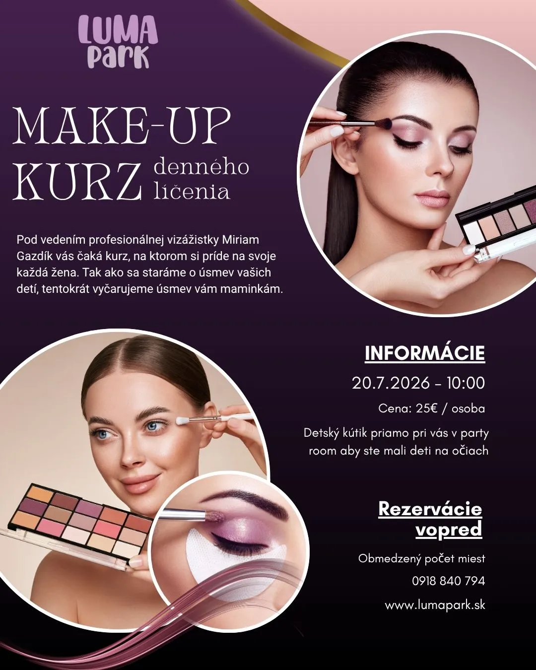 Make-up kurz denného líčenia v Trenčíne